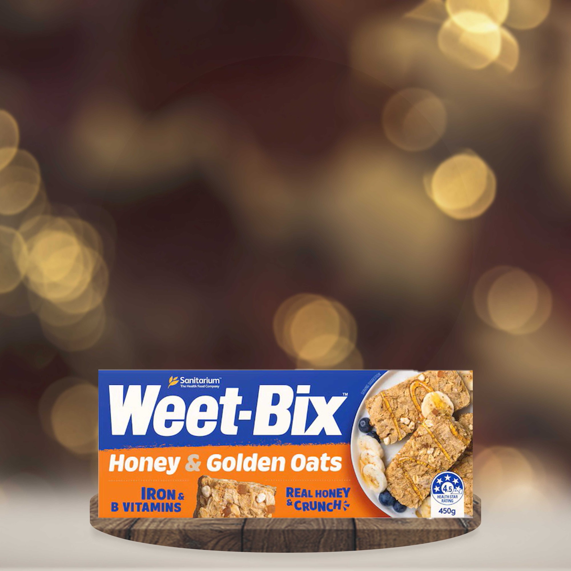 Weet-Bix Honey & Golden Oats 450g