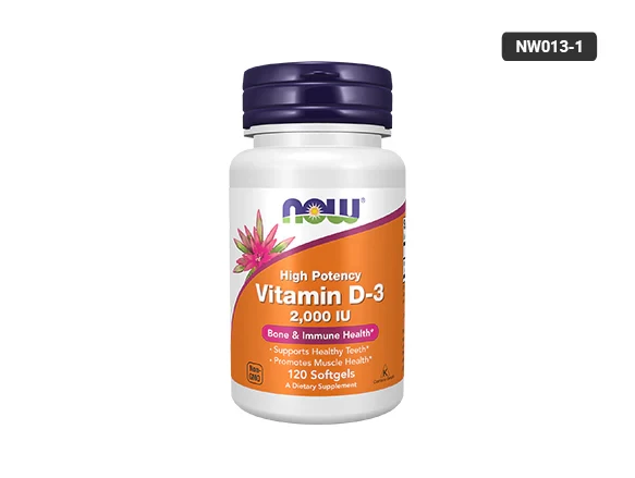 Now Vitamin D3 2000IU 120 Capsules