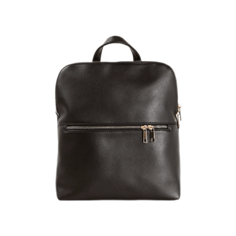 Scandi Zip Backpack-Black