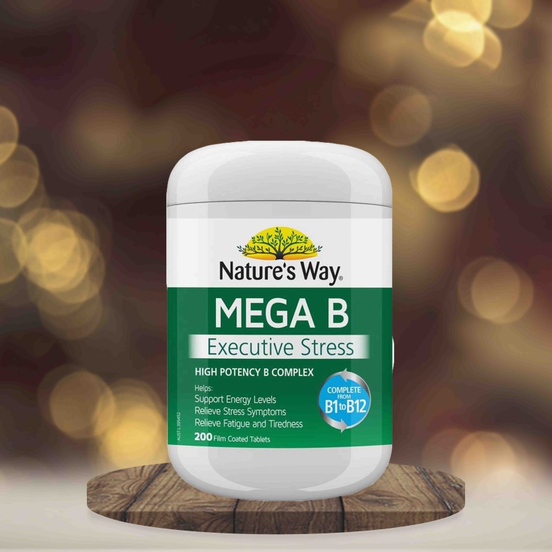 Nature's Way Mega B Executive Stress 200 Tablets