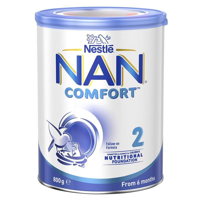 Nestle NAN COMFORT 2 Baby Follow-on Formula Powder, From 6 to 12 Months – 800g