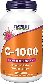 NOW C-1000 Antioxidant Protection With Rose Hips 100 Tablets