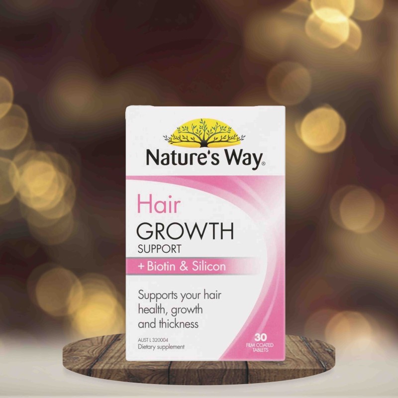 Nature's Way Hair Growth Support + Biotin & Silicon 30 Tablets
