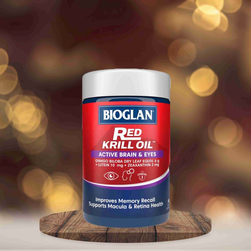 Bioglan Red Krill Oil™ Active Brain & Eyes 60 Capsules