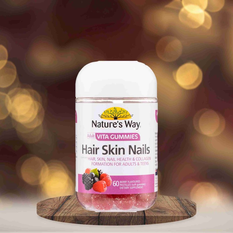 Nature's way Hair, Skin, Nails adult vita gummies  60 soft gummies