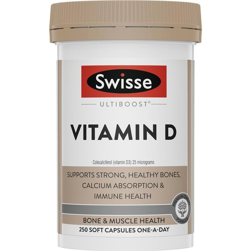 Swisse Vitamin D 250 Capsules