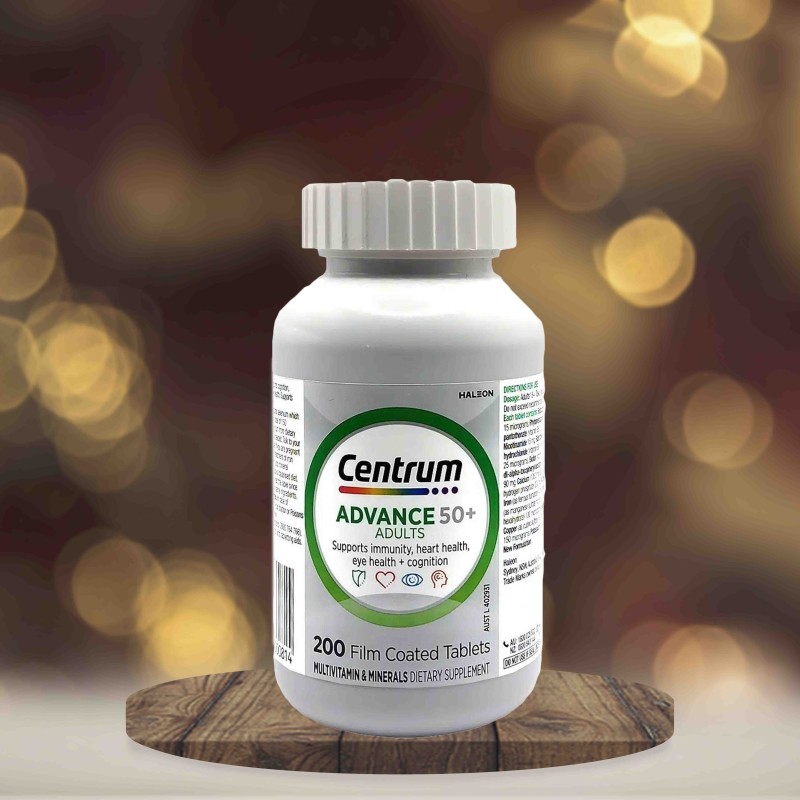 CENTRUM ADVANCE 50+ ADULTS -200 film coated tablets