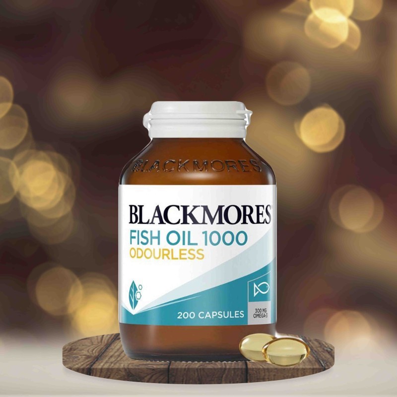 Blackmores Odourless Fish Oil 1000mg Omega-3 200 Capsules