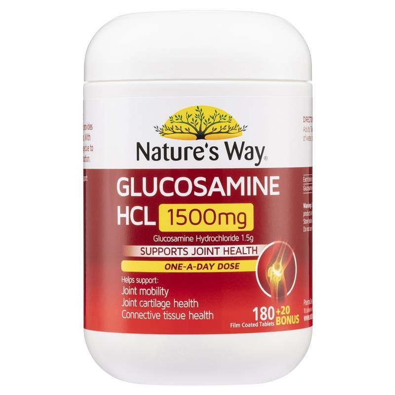 Nature's Way Glucosamine 1500mg 180 + 20 Bonus Tablets