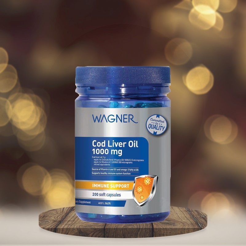Wagner Codliver Oil 1000mg 200 Soft Gels