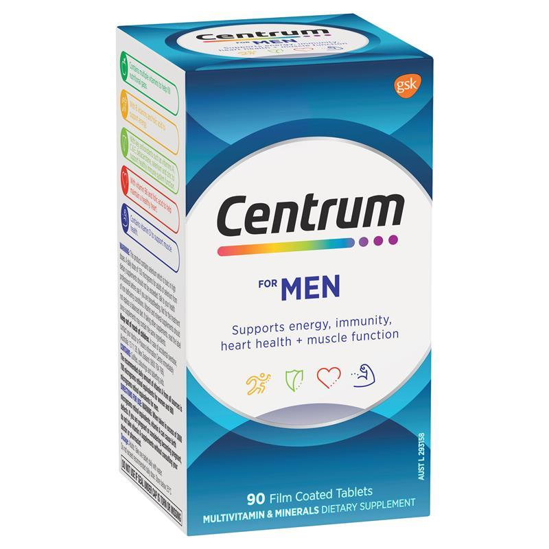 Centrum For Men Multivitamin 90 Tablets