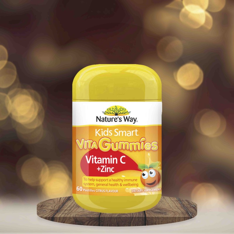 Nature's Way Kids Smart Vita Gummies Vitamin C + Zinc 60 pastilles