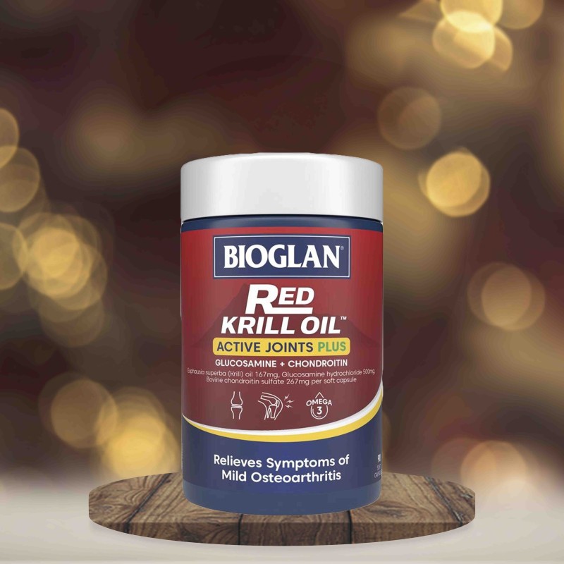 Bioglan Red Krill Oil Active Joints Plus 90 Capsules