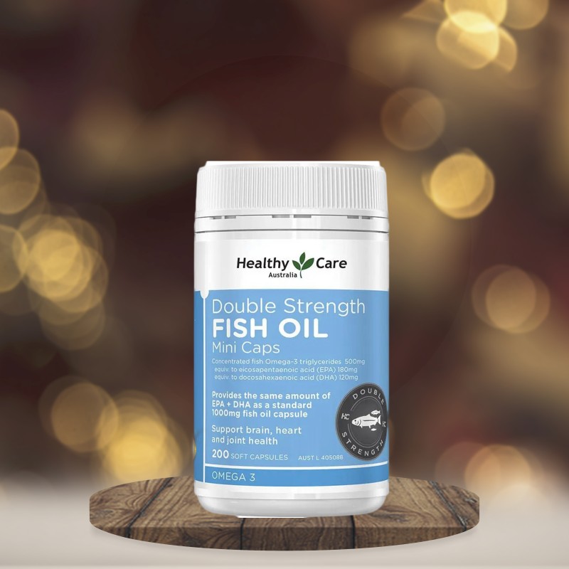 Healthy Care Double Strength Fish Oil Mini 200 Capsules