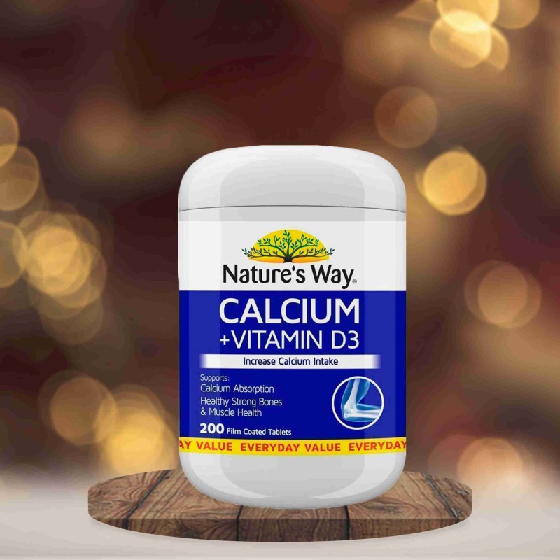 Nature's Way Calcium + Vitamin D3 200 Tablets
