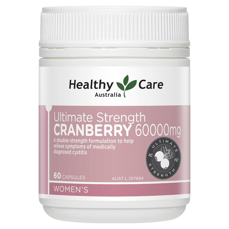 Healthy Care Ultimate Strength Cranberry 60000mg 60 Capsules