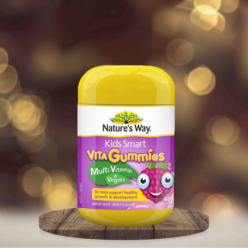 NATURE’S WAY KIDS SMART VITA GUMMIES MULTI-VITAMIN + VEGIES 60s