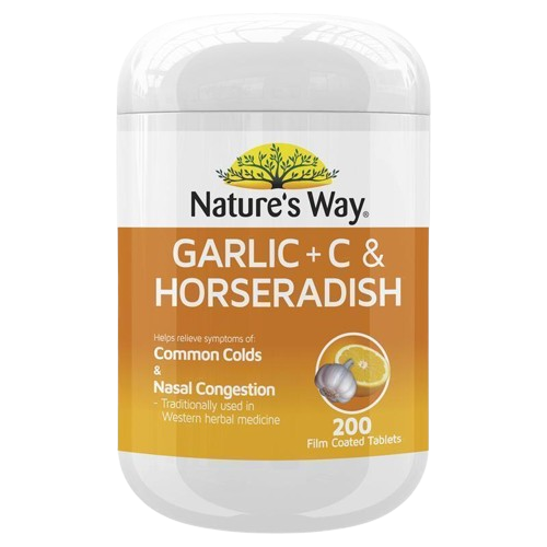 Nature’s Way Garlic + Vitamin C & Horseradish 200Tablets