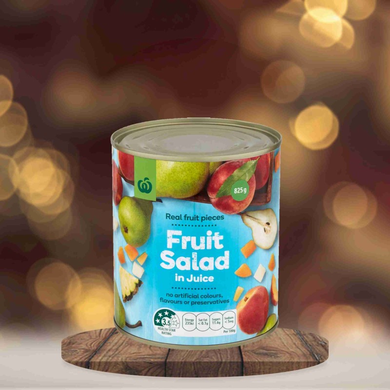 Woolworths Fruit Salad In Juice 825g