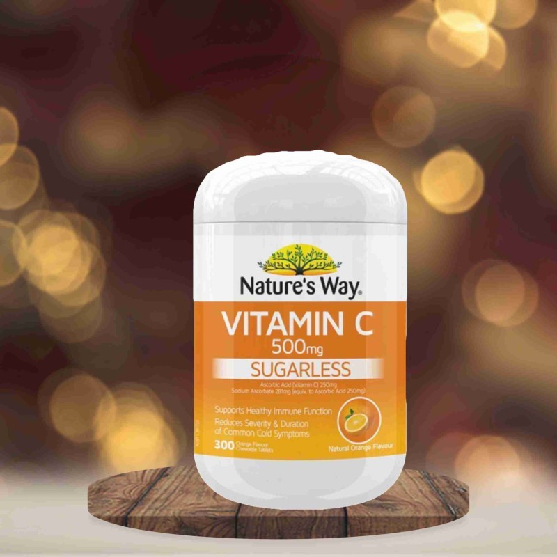 Natures way sugarless vitamin 500 mg - 300 tsbs