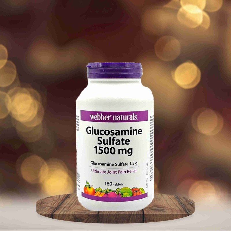Webber Naturals Glucosamine Sulfate 1500mg 180 Tablets