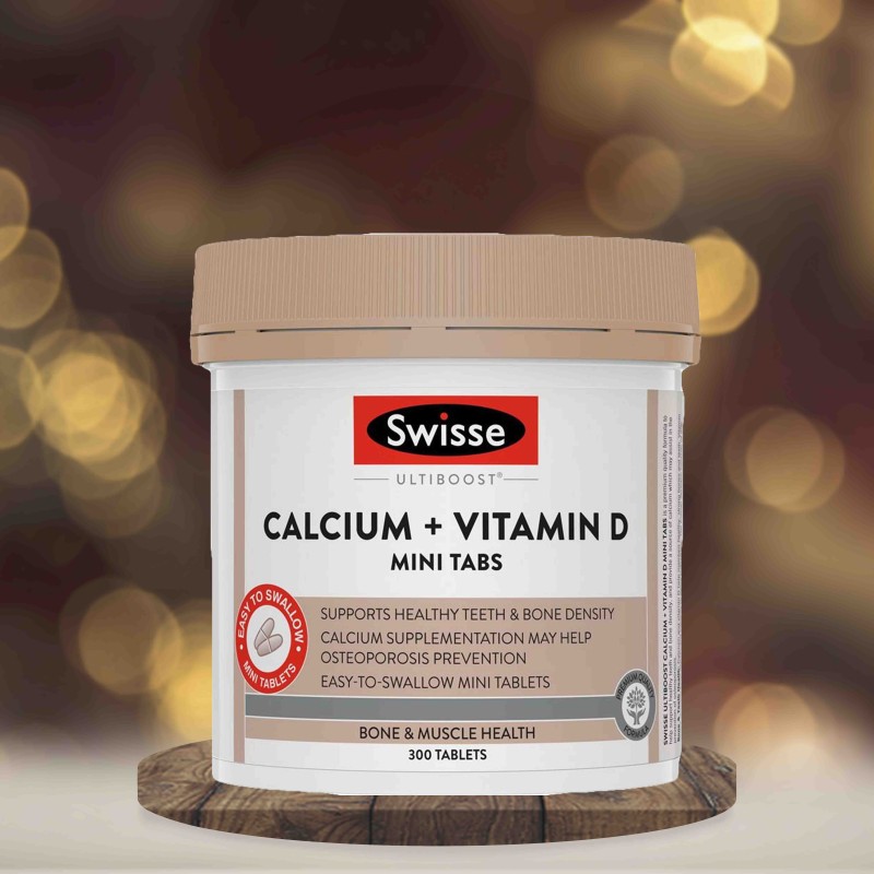 Swisse Calcium + Vitamin D 300 Mini Tablets