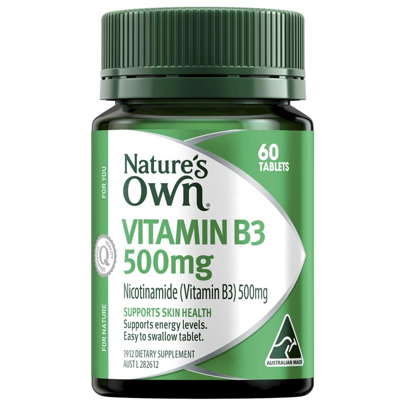 Nature's Own Vitamin B3 500mg 60 Tablets