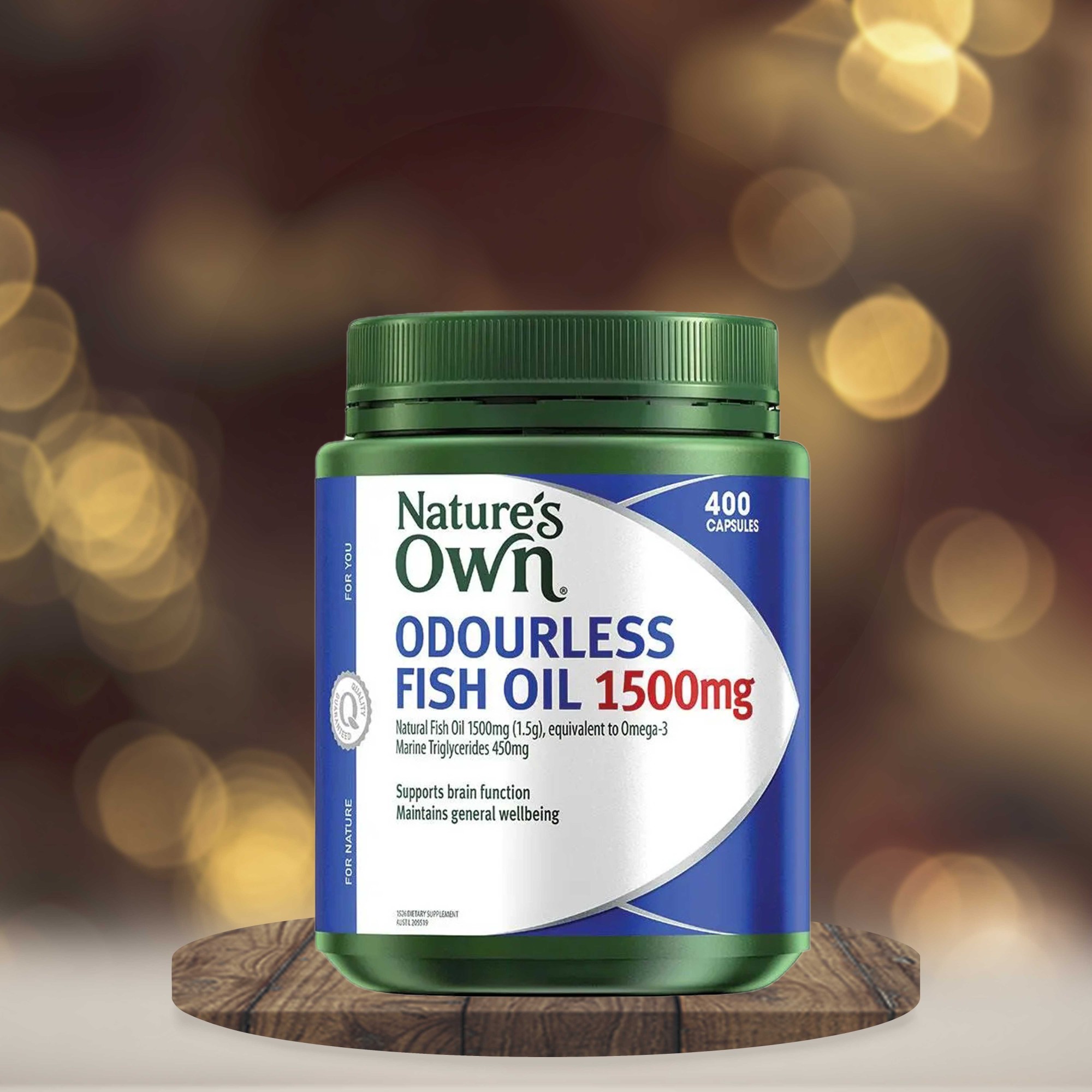 Nature's Own Odourless Fish Oil 1500mg 400 Capsules Exclusive