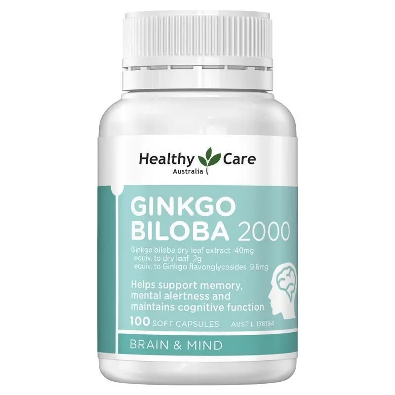 Healthy Care Ginkgo Biloba 2000 100 Capsules