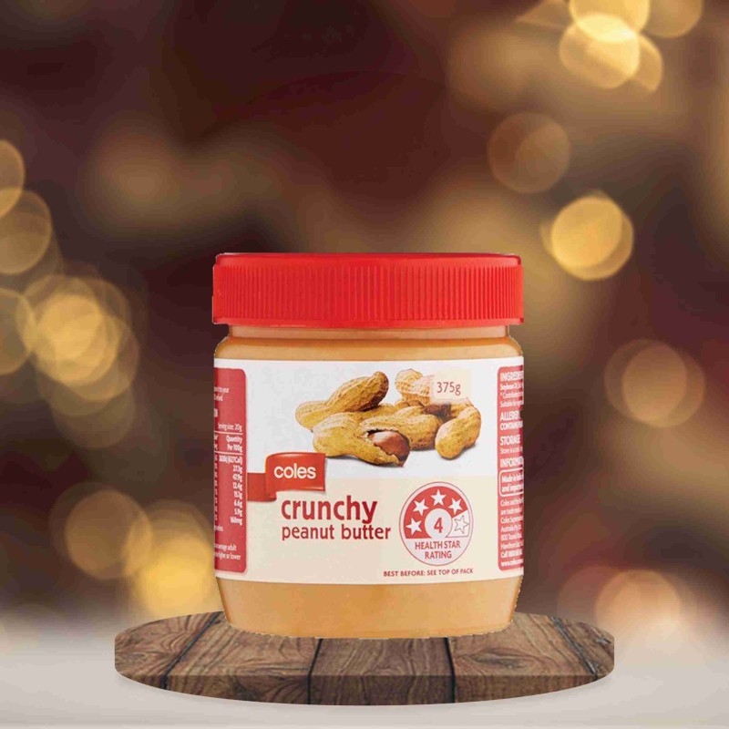 Coles Peanut Butter Crunchy Spread 375g