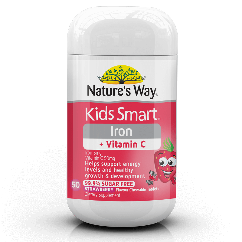 KIDS SMART CHEWABLES IRON + VITAMIN C CHEWABLES 50S