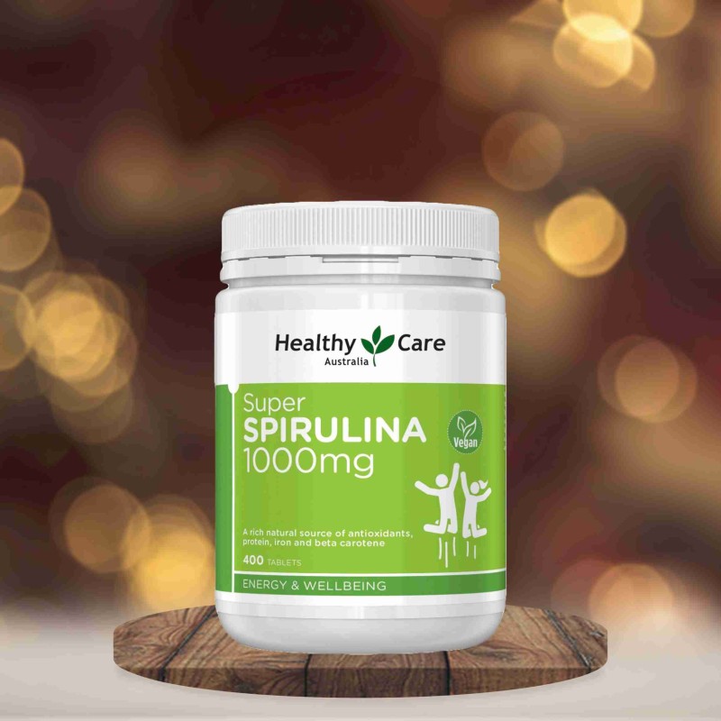 Healthy care super spirulina 1000mg 400 capsules