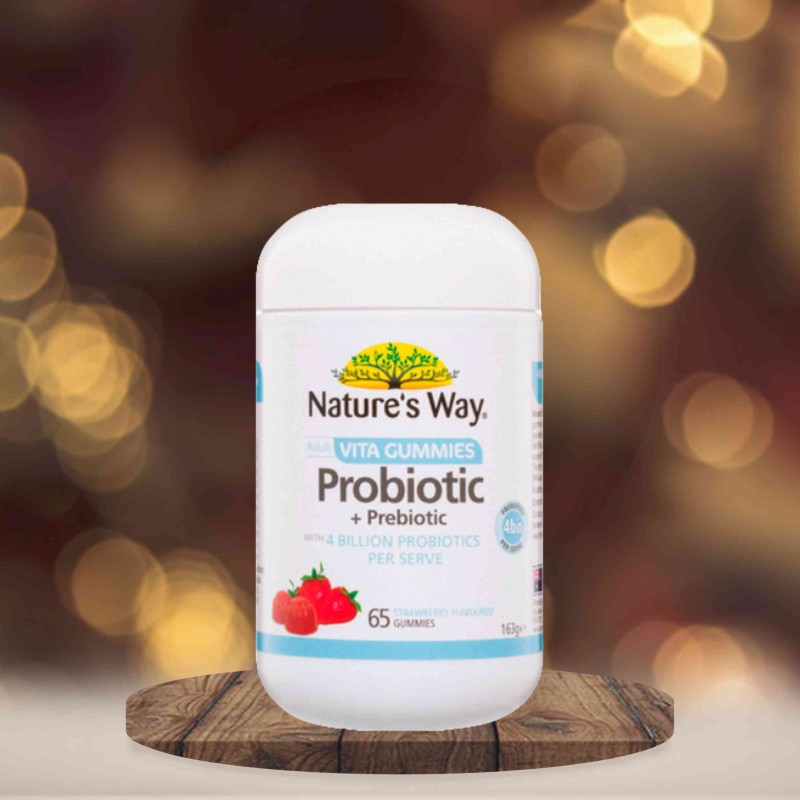 Nature's Way Adult Probiotic and Prebiotic Sugar Free 4BN Vita Gummies 65