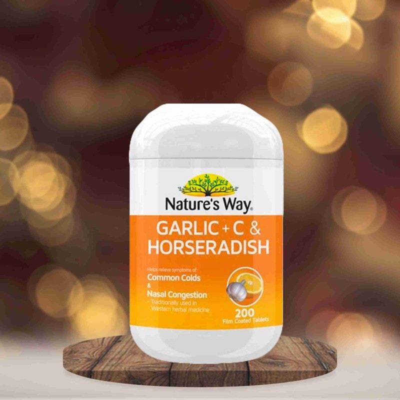 Garlic + Vitamin C & Horseradish 200Tab