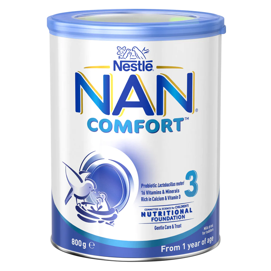 Nestlé NAN COMFORT 3, Toddler 1+ Years Milk Drink Powder – 800g