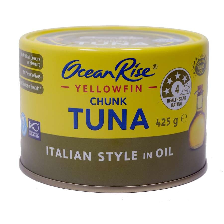 Ocean Rise Yellowfin Chunk Tuna Italian Style in Oil 425g