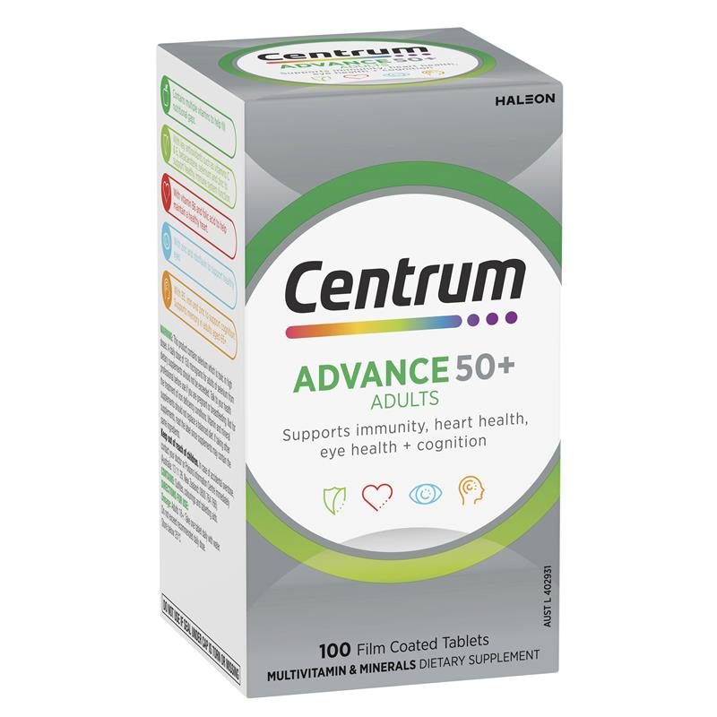 Centrum Advance 50+ 100 Tablets