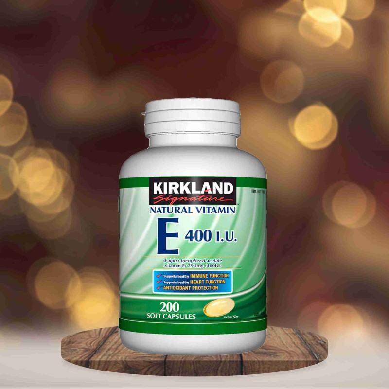 Kirkland Signature Natural Vitamin E 400 IU 200 Softgels