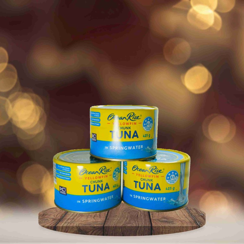 OceanRise Yellowfin Chunk Tuna In Springwater 425g