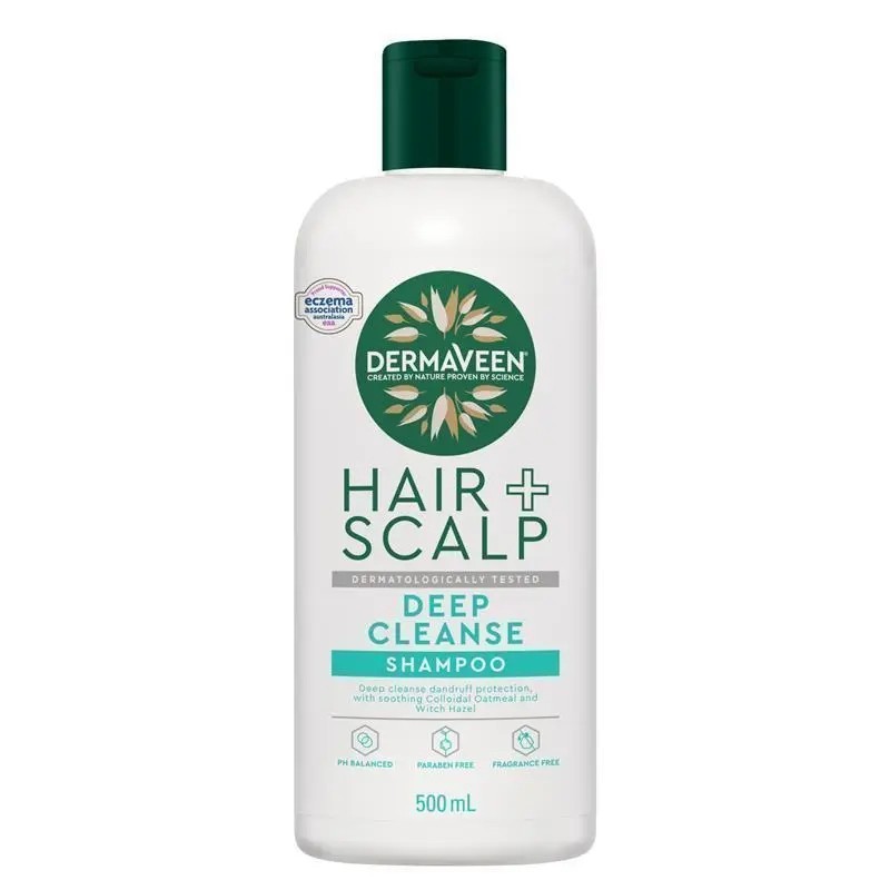 DermaVeen Hair + Scalp Deep Cleanse Shampoo 500ml
