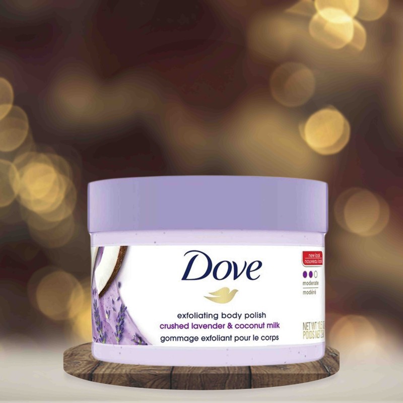 Dove Exfoliating Body Polish Crushed Lavender And Coconut Milk 298g