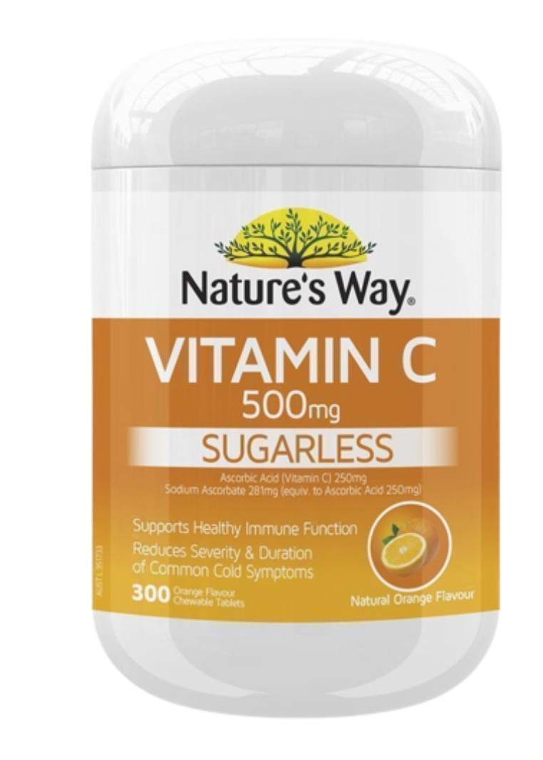 Natures way sugarless vitamin 500 mg - 300 tsbs