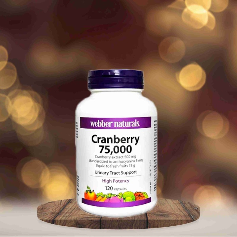 Webber Naturals Cranberry 75,000 120 Capsules
