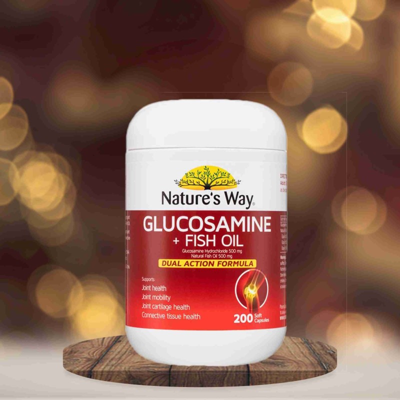 Nature's Way Glucosamine + Fish Oil 200 Soft Capsules