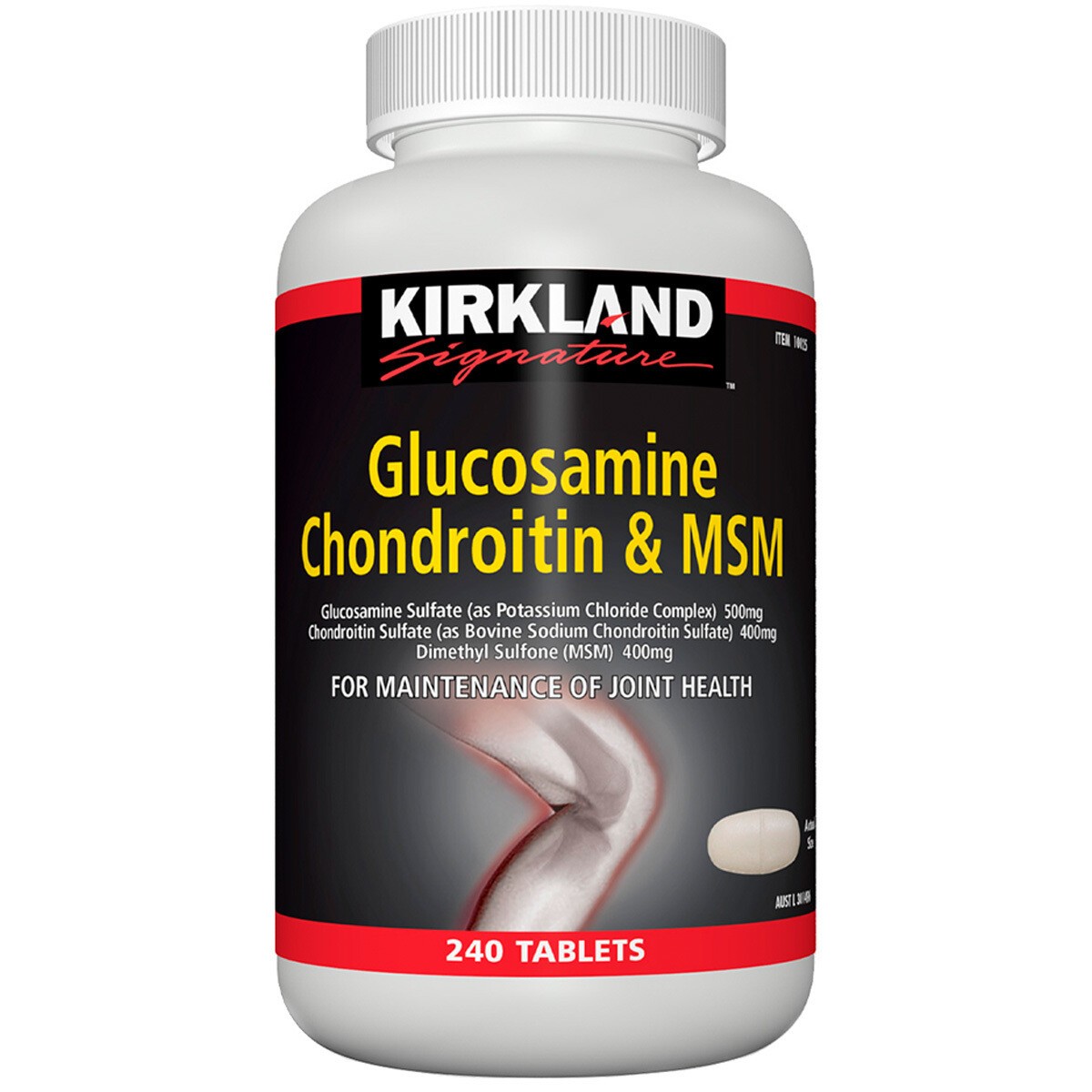 Kirkland Signature Glucosamine Chondroitin And MSM 240 Tablets