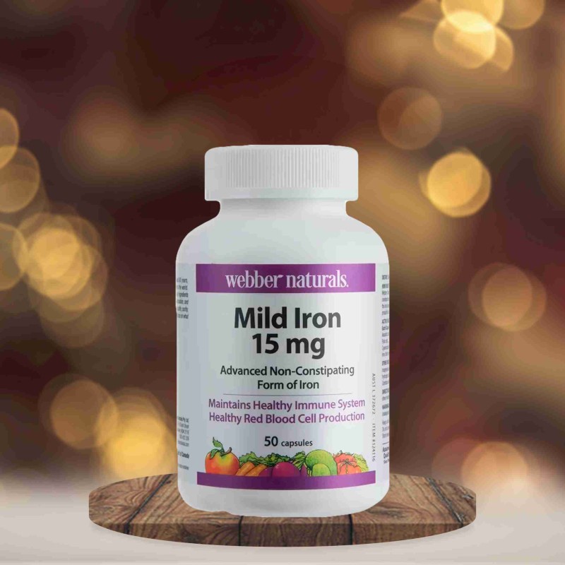 Webber naturals  Mild iron 15mg 50 Capsules