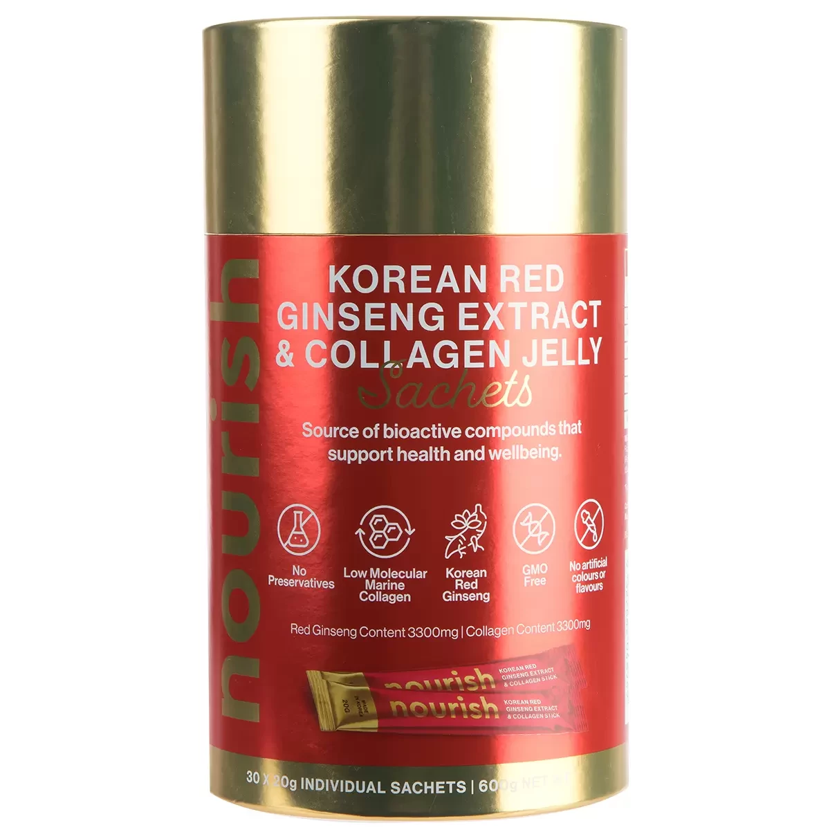 Nourish Korean Red Ginseng Extract and Collagen Jelly