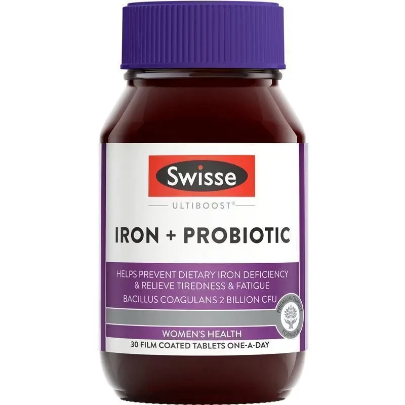 Swisse Iron + Probiotic 30 Tablets