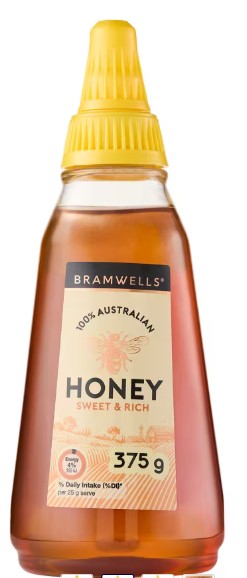 Bramwells 100% Australian Honey Twist & Squeeze 375g