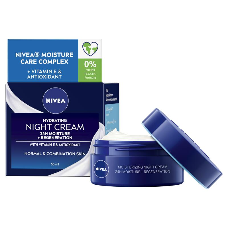 NIVEA Daily Essentials Hydrating Face Moisturiser Night 50ml